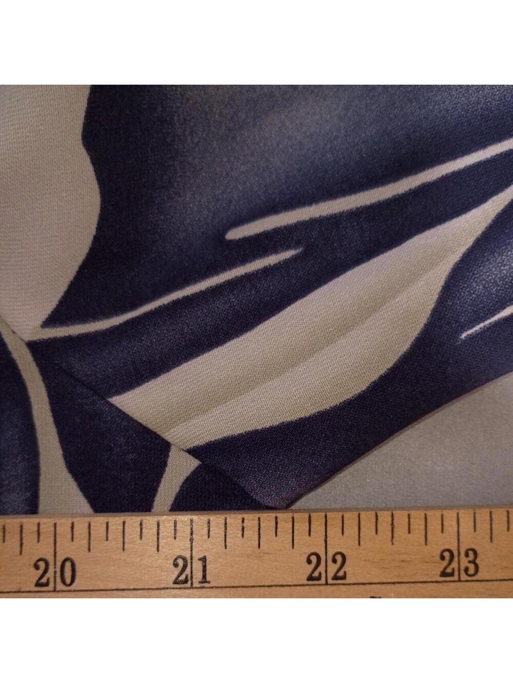 90s Y2K Abstract Botanical Statement Blouse | Kathy Che Size 12 - Picture 7 of 7